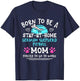 Born To Be A German Shepherd Pitbull Mom Funny Shepherd Pit T-Shirt - T-Shirt | Navy