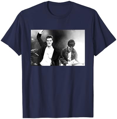 Morrissey & Johnny MARR Live The Smiths by Stephen Wright T-Shirt - T-Shirt | Navy