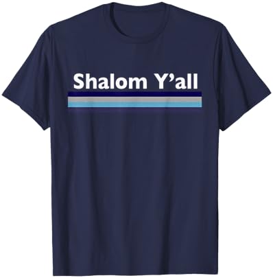 Shalom Y'all Retro Vintage T-Shirt - T-Shirt | Navy