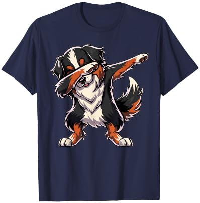 Dabbing Bernese Mountain Dab Dance Dog Lover Gifts T-Shirt - T-Shirt | Navy