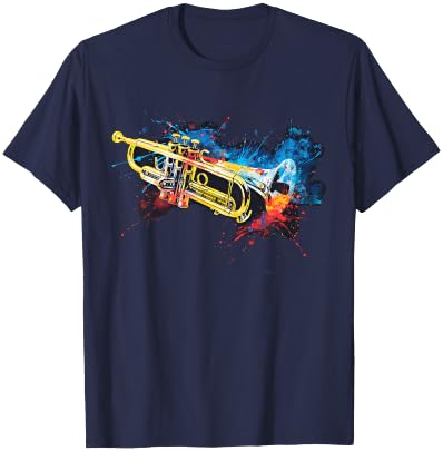 Men, Women and Kids Trumpet T-Shirt - T-Shirt | Navy