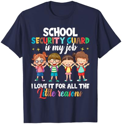School Security Guard Appreciation Shirt, Back to School T-Shirt - T-Shirt | Navy