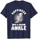 Bionic Ankle Replacement Surgery Joint Recovery Survivor T-Shirt - T-Shirt | Navy