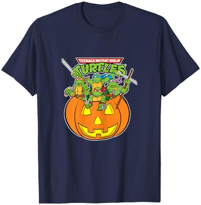 Teenage Mutant Ninja Turtles Group Shot Pumpkin T-Shirt - T-Shirt | Navy