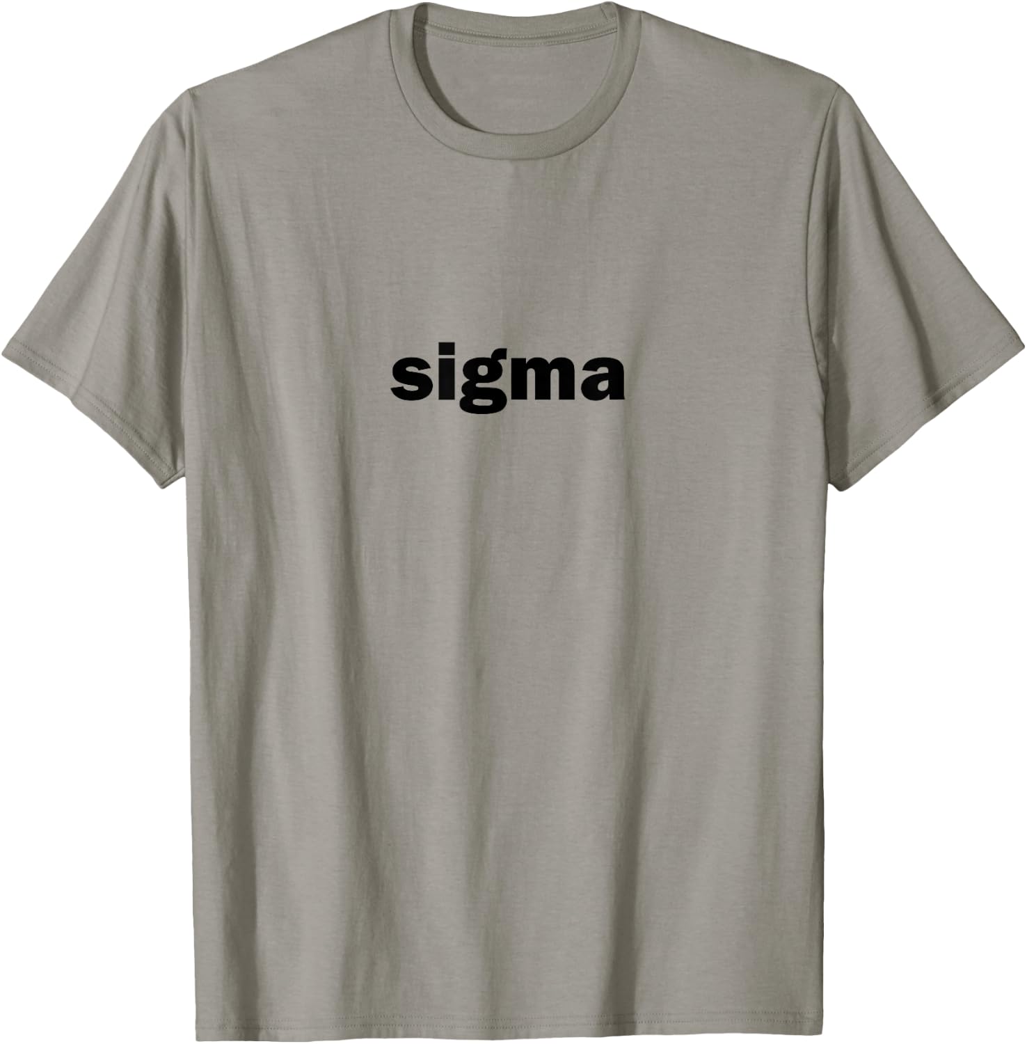 Sigma Funny Influencer Brain Rot Slang Words Rizz God Alpha T-Shirt - T-Shirt | Sand