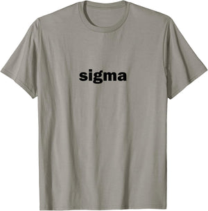 Sigma Funny Influencer Brain Rot Slang Words Rizz God Alpha T-Shirt - T-Shirt | Sand