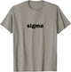 Sigma Funny Influencer Brain Rot Slang Words Rizz God Alpha T-Shirt - T-Shirt | Sand