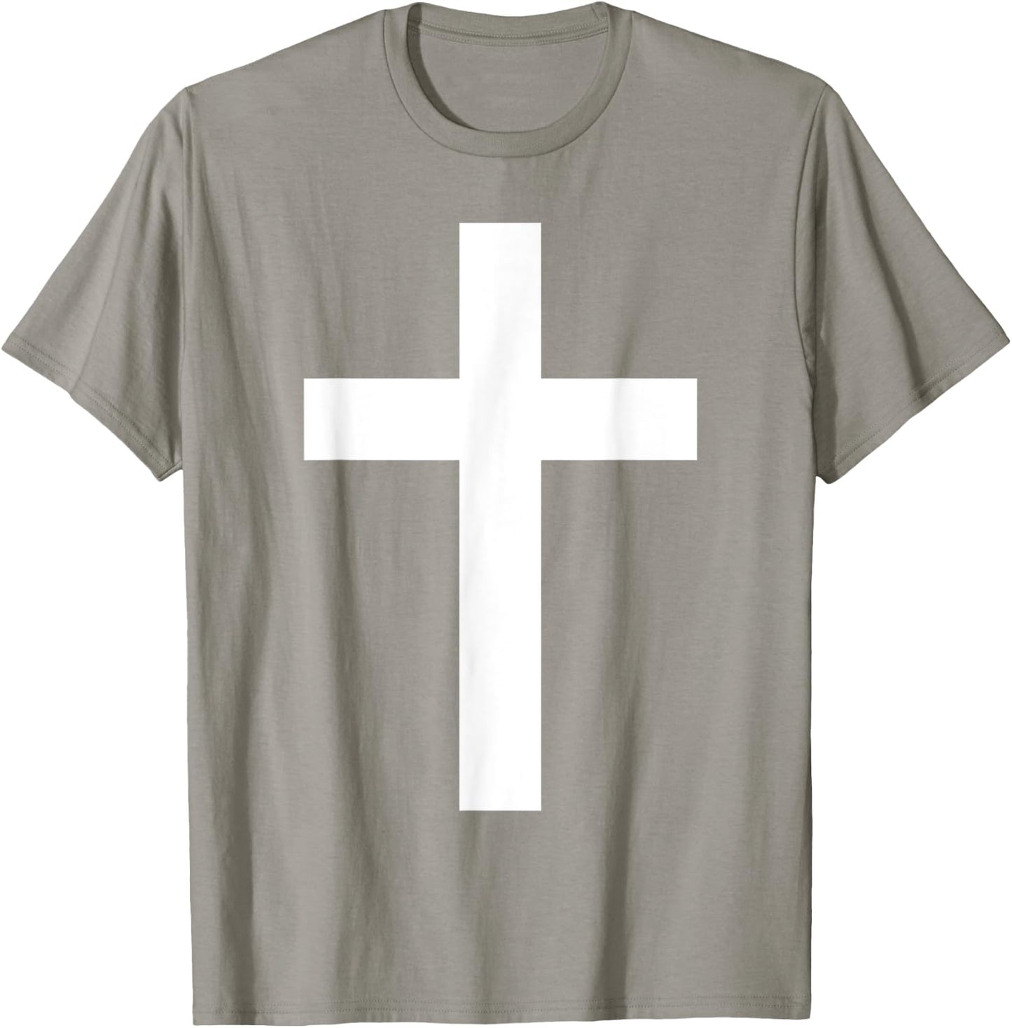 White Christian Jesus Cross Green T-Shirt - T-Shirt | Sand