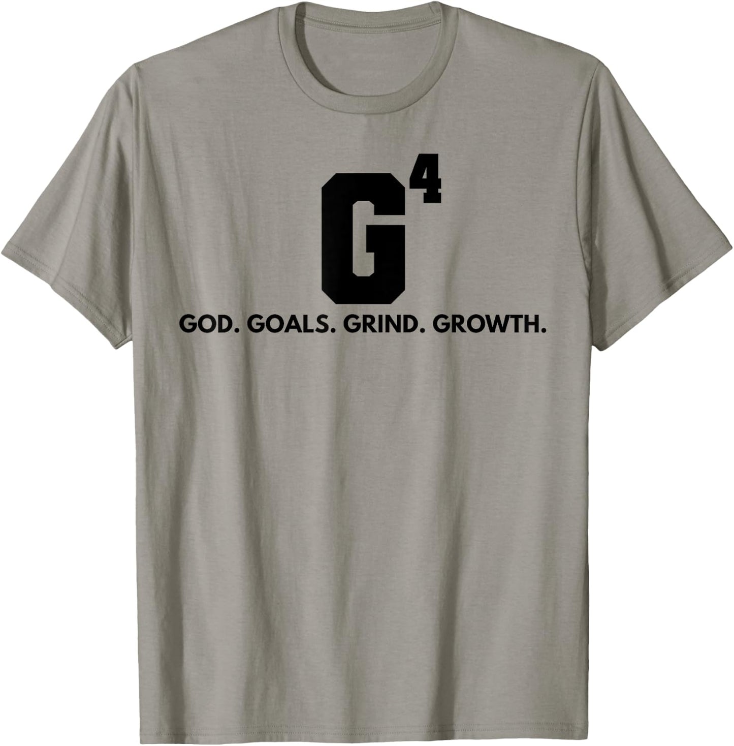 G4 God Goals Grind Grow T-Shirt - T-Shirt | Sand