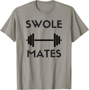 Swole Mates - Funny Gym T-Shirt - T-Shirt | Sand