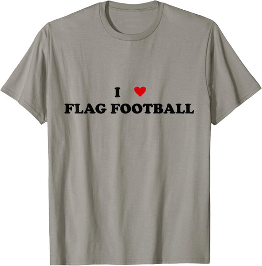 I Heart Flag football player - I Love Flag Football T-Shirt - T-Shirt | Sand