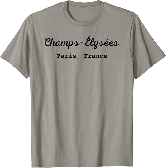 Champs Shopping Street élysées Paris France French T-Shirt - T-Shirt | Sand