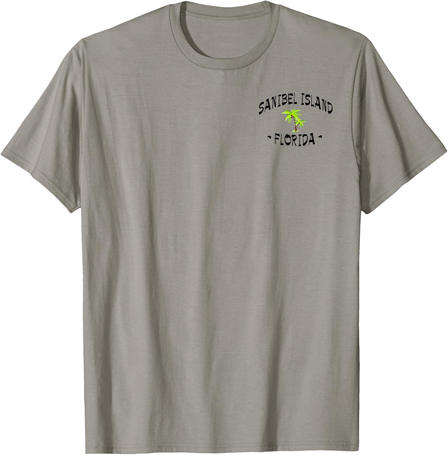 2 Sided Sanibel Island Fl Tropical Destination Beachwear T-Shirt - T-Shirt | Sand