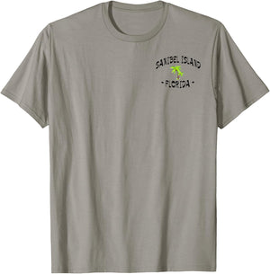 2 Sided Sanibel Island Fl Tropical Destination Beachwear T-Shirt - T-Shirt | Sand