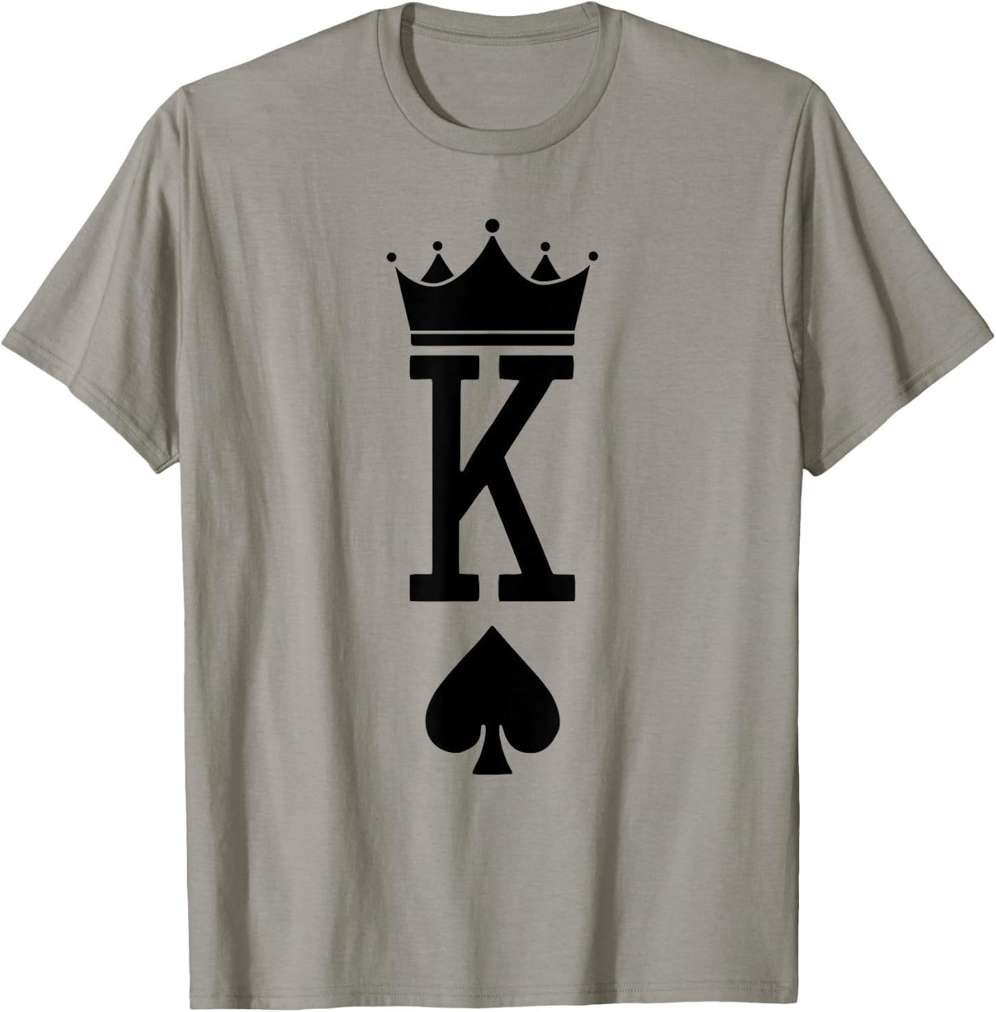 King Spades Card Game Lover Dice Games Lover Card Symbols T-Shirt - T-Shirt | Sand