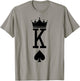 King Spades Card Game Lover Dice Games Lover Card Symbols T-Shirt - T-Shirt | Sand