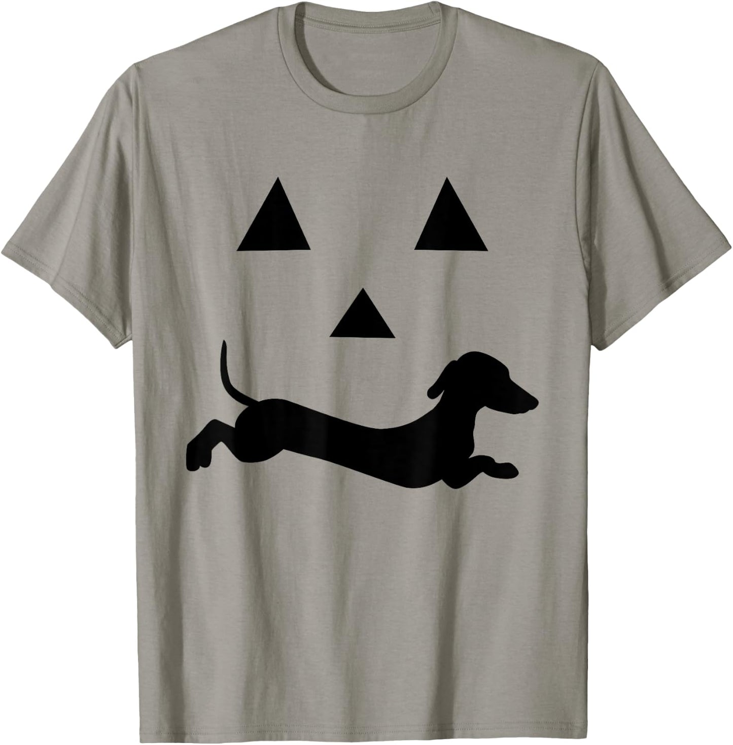 Funny dachshund Jack O Lantern pumpkin face for halloween T-Shirt - T-Shirt | Sand