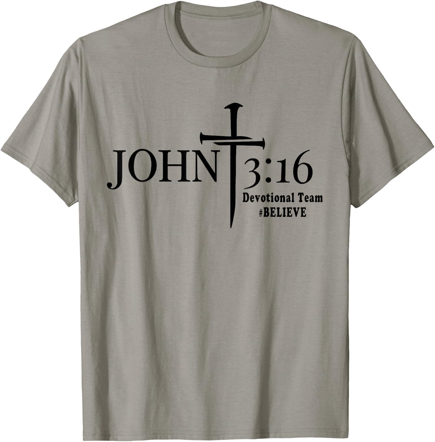 John 3 16 Devotional Team God Christian T-Shirt - T-Shirt | Sand