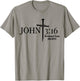 John 3 16 Devotional Team God Christian T-Shirt - T-Shirt | Sand