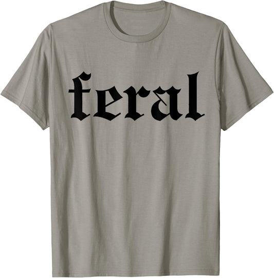 FERAL white T-Shirt - T-Shirt | Sand