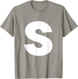 Letter S Groups Halloween Matching Team Easy Lazy Costume T-Shirt - T-Shirt | Sand