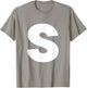 Letter S Groups Halloween Matching Team Easy Lazy Costume T-Shirt - T-Shirt | Sand