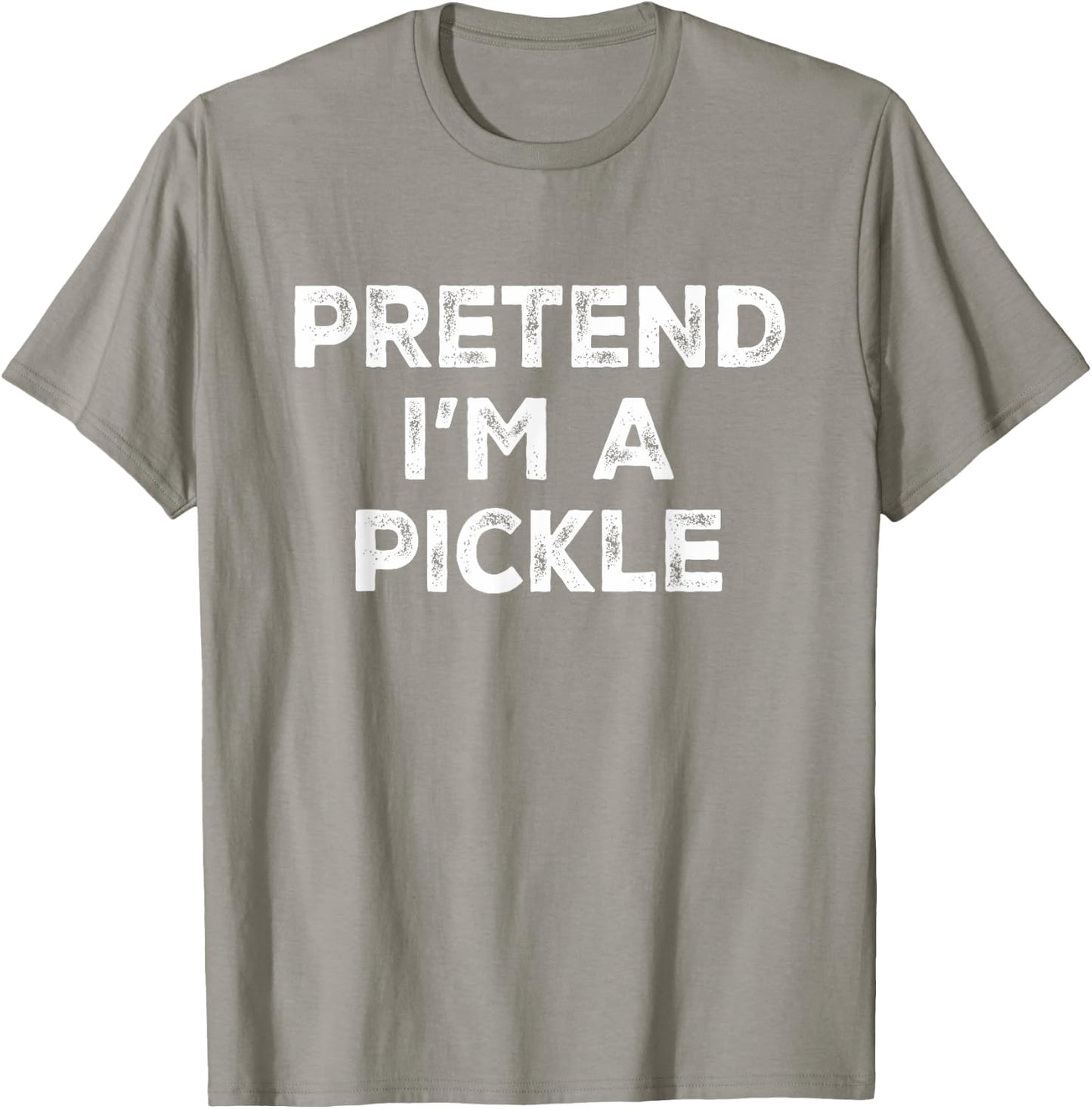 Pretend I'm A Pickle Lazy Halloween Costume T-Shirt - T-Shirt | Sand