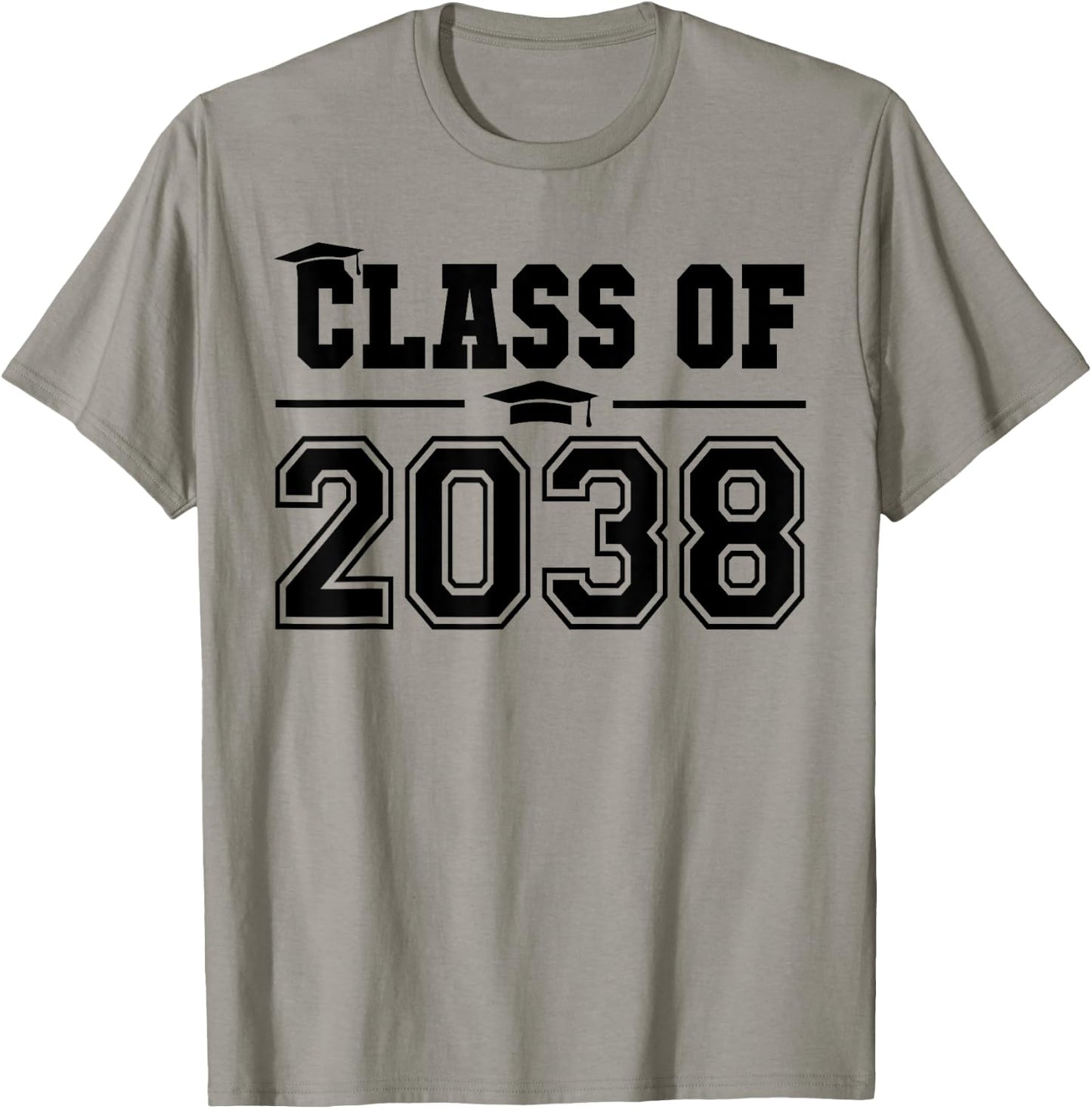 Class of 2038 Grow With Me First Day of School Graduation T-Shirt - T-Shirt | Sand