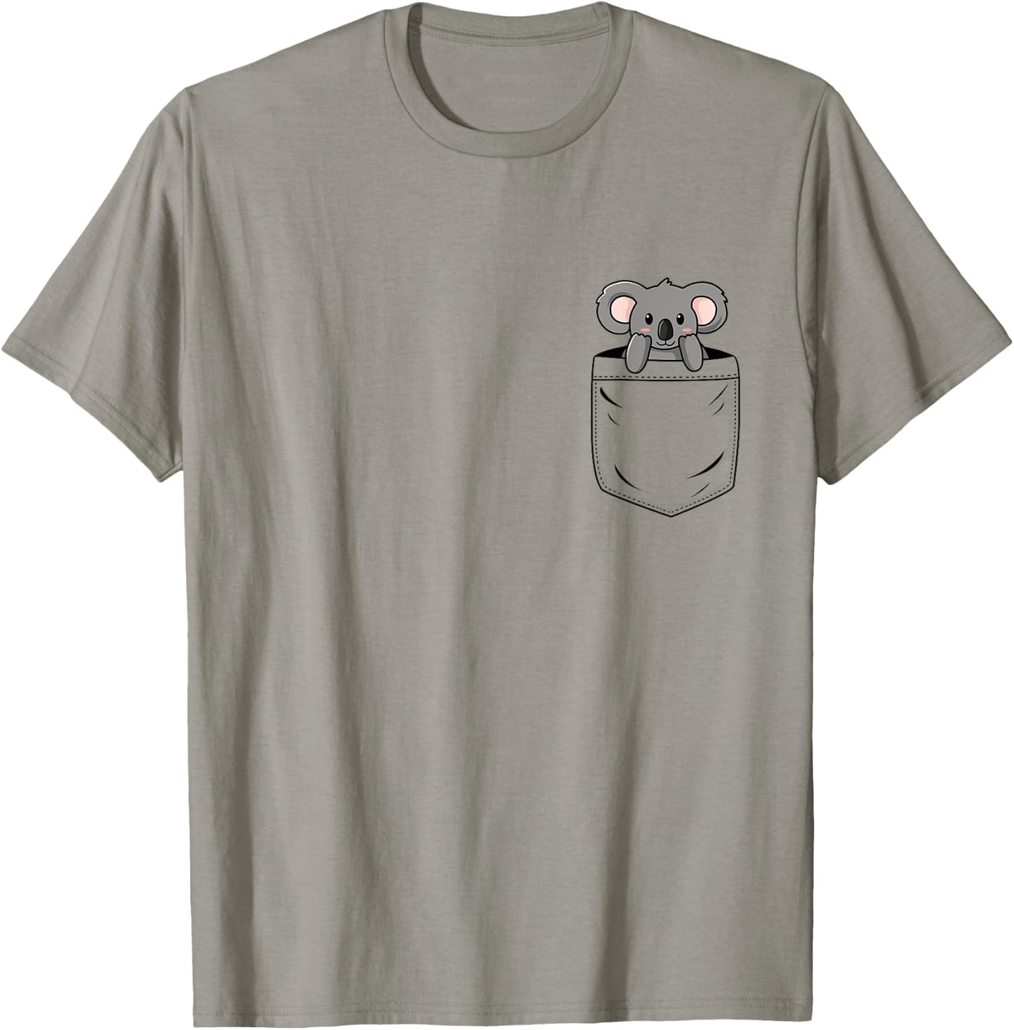 Koala Lovers Cute Funny Koala In Pocket T-Shirt - T-Shirt | Sand