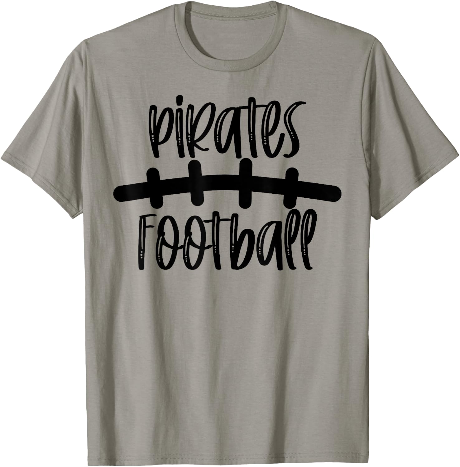 Pirates Football School Spirit Team Mascot Game Night T-Shirt - T-Shirt | Sand