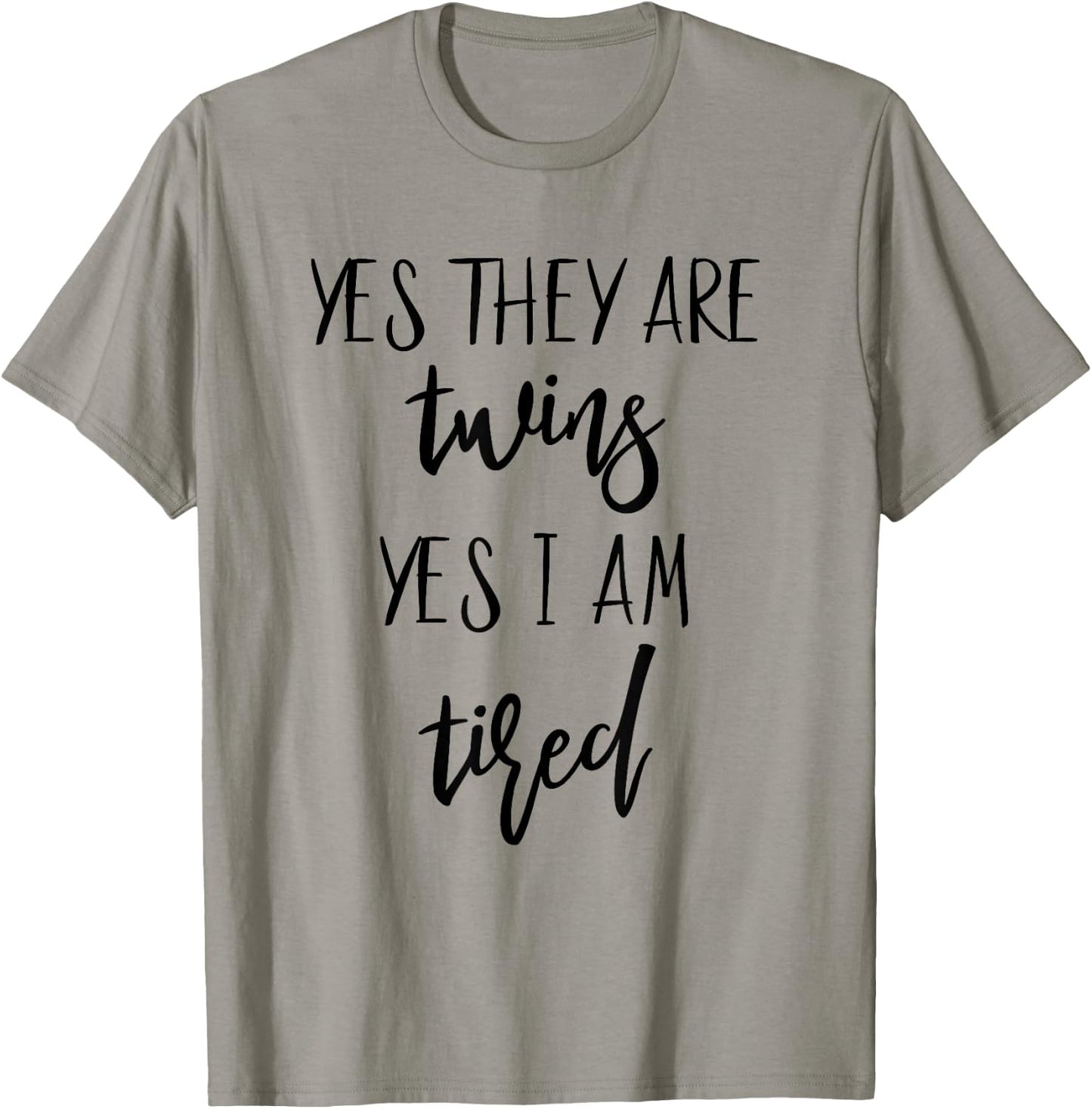 Twin Mama First Mother's Day Twin Mom Daddy From Twins Stuff T-Shirt - T-Shirt | Sand