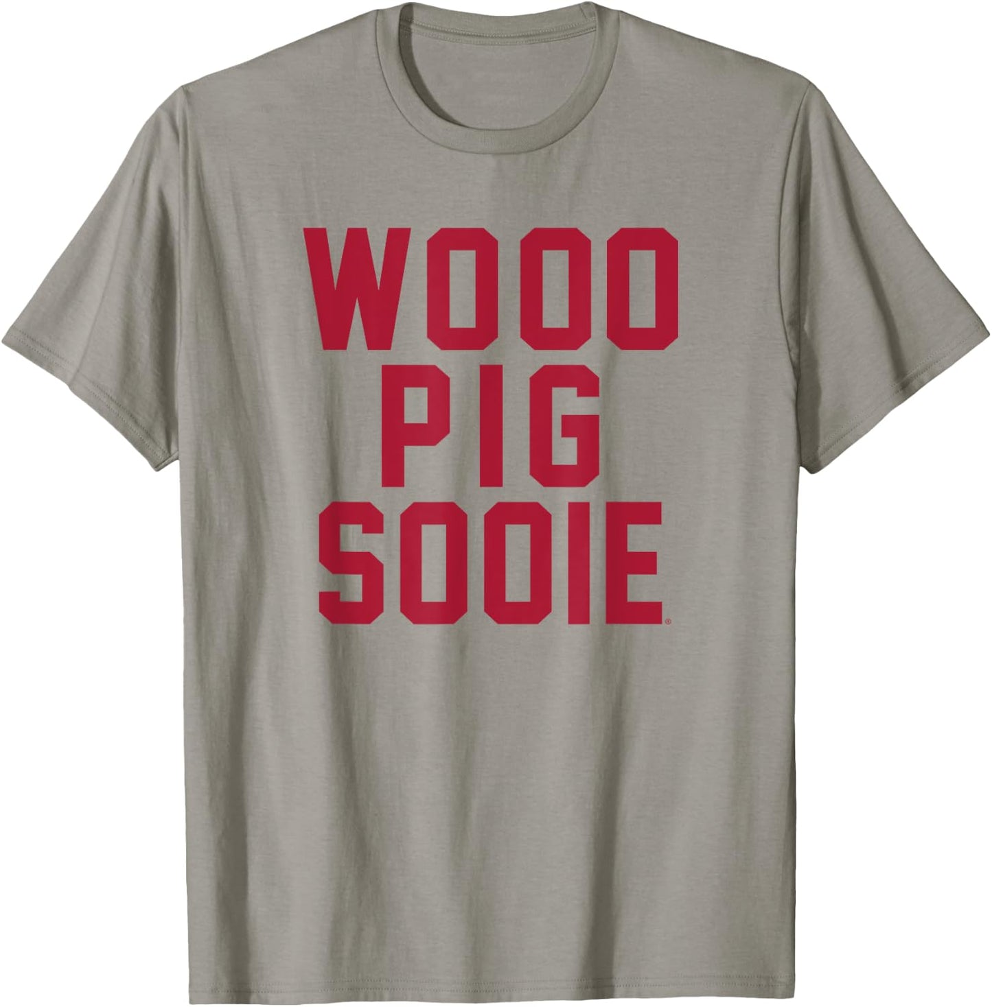 University of Arkansas Razorbacks Wooo Pig Sooie T-Shirt - T-Shirt | Sand