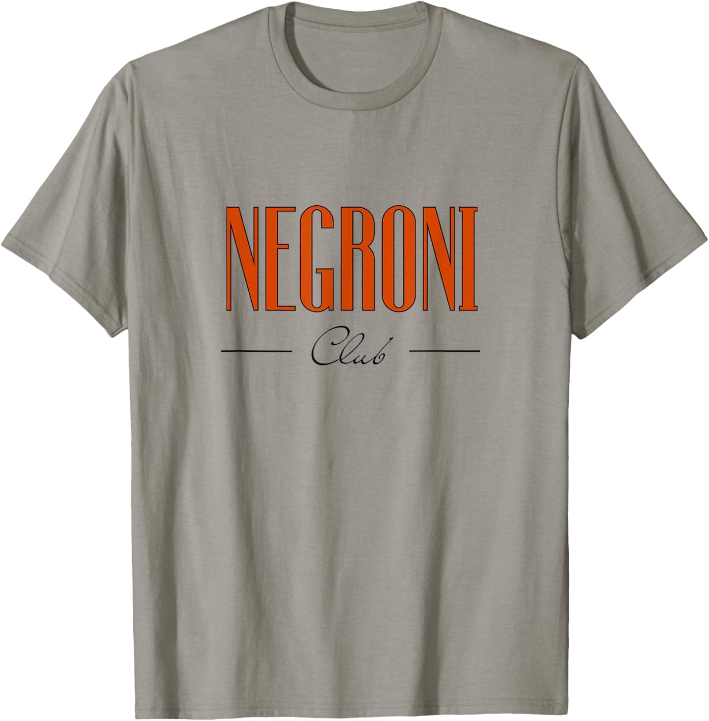 Negroni Club | Classic Gin Vermouth Cocktail Drink & Team T-Shirt - T-Shirt | Sand
