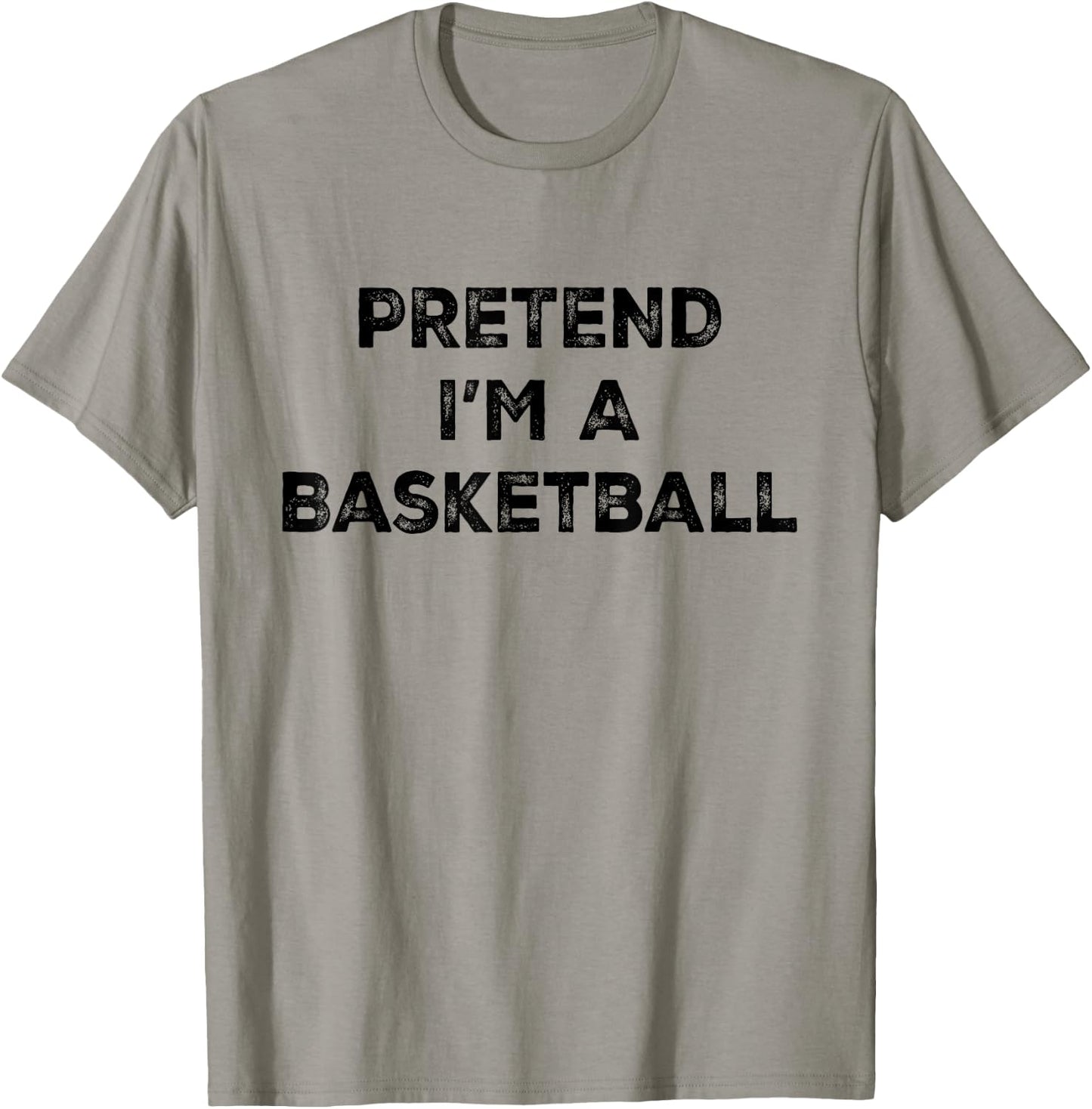 Pretend I'm A Basketball Lazy Halloween Costume T-Shirt - T-Shirt | Sand