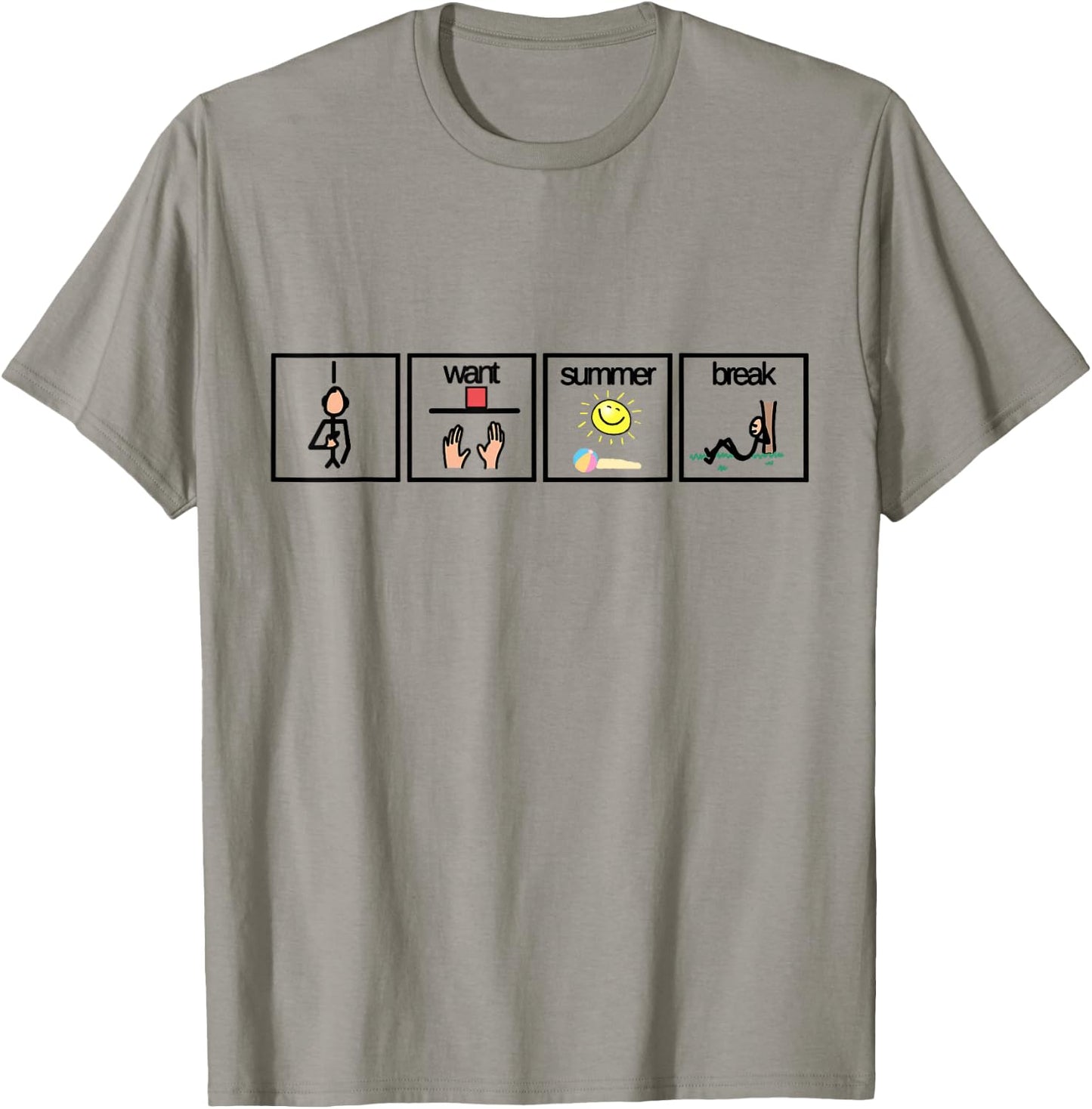 I Want Summer Break Shirt for Special Education Teacher Men Women Kids T-Shirt - T-Shirt | Sand