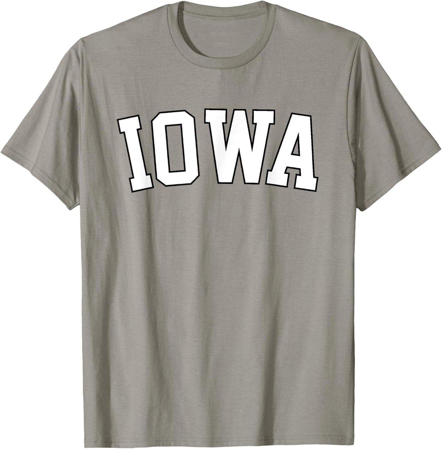 Retro Iowa Vintage Iowa Black Gold Iowa Throwback Design T-Shirt - T-Shirt | Sand
