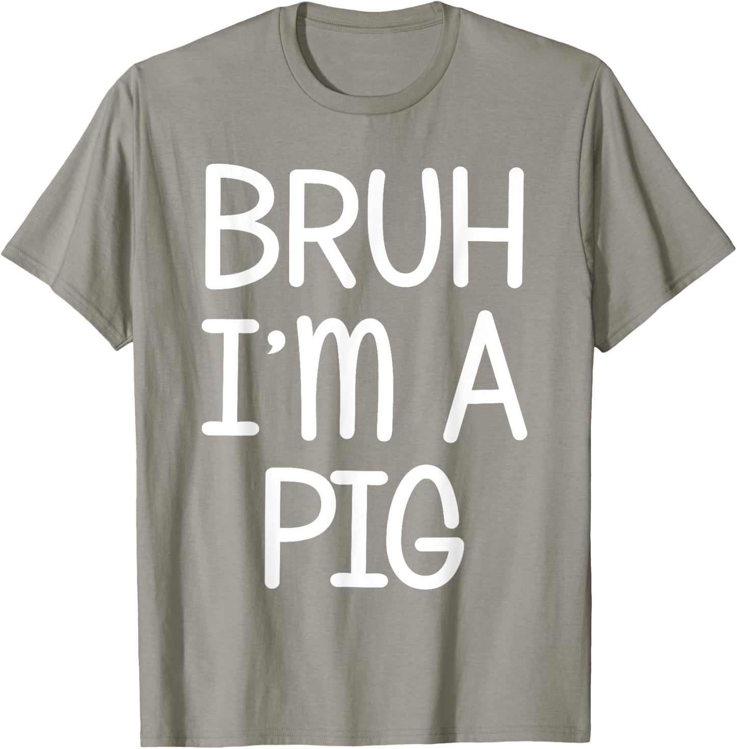 Pretend I'm A Pig Funny Lazy Halloween Costume Party T-Shirt - T-Shirt | Sand