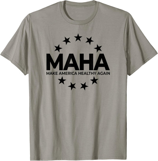 Make America Healthy Again Maha Robert F. Kennedy Jr. 2024 T-Shirt - T-Shirt | Sand