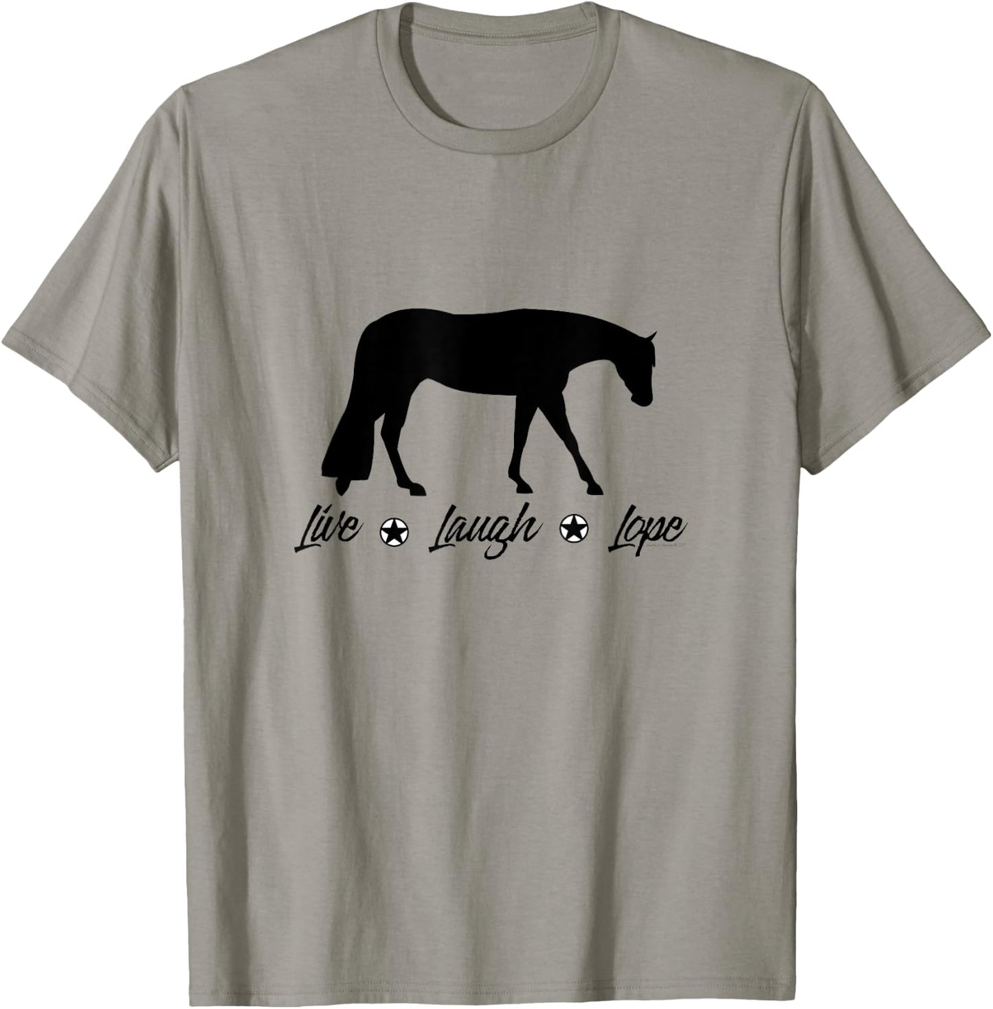 Live Laugh Lope Equestrian Western Pleasure Horse T-Shirt - T-Shirt | Sand