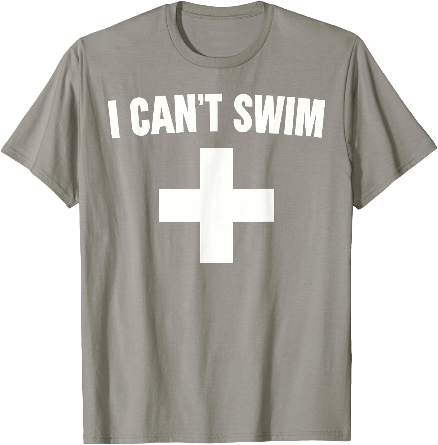Summer Humor Funny Pool Lifeguard I Can't Swim T-Shirt - T-Shirt | Sand