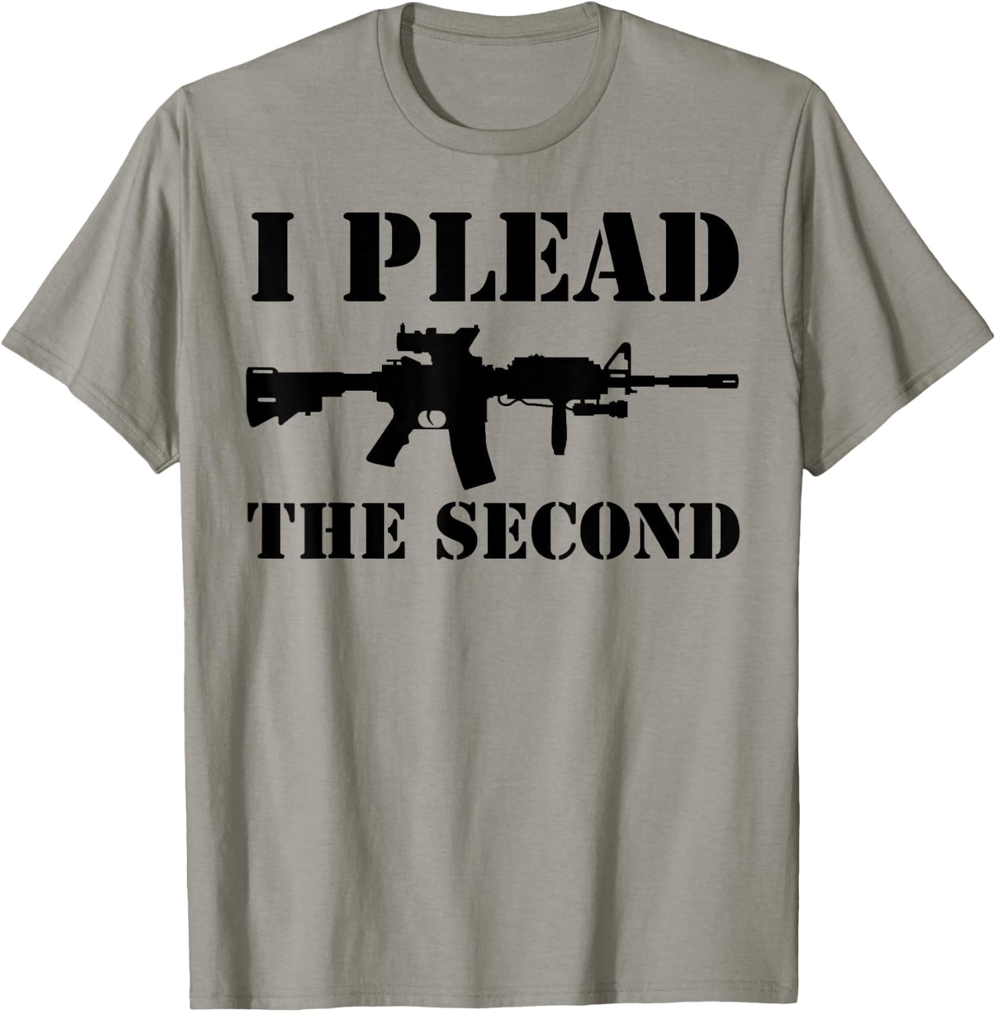 I Plead the Second 2nd Amendment American Patriot Apparel T-Shirt - T-Shirt | Sand