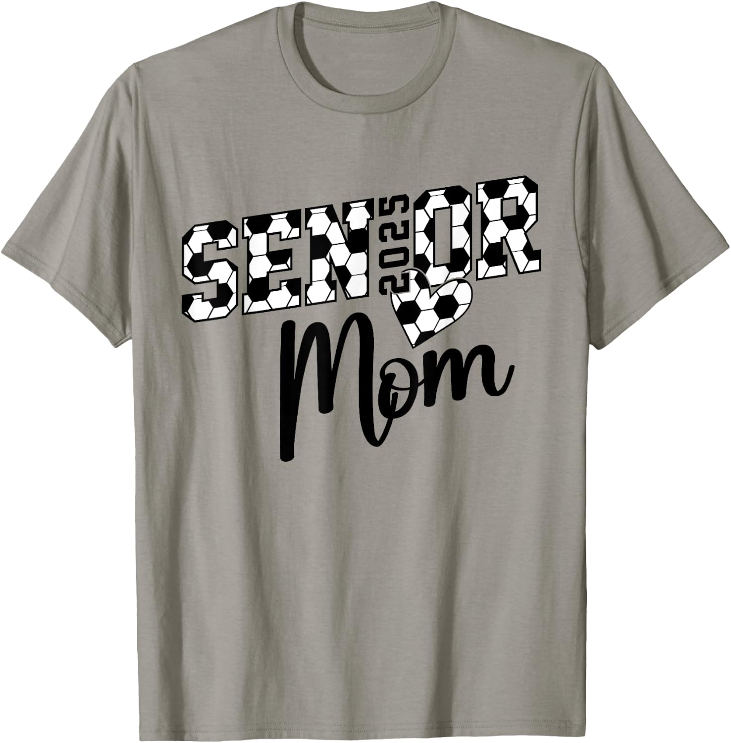 Proud mom of a soccer senior class of 2025 T-Shirt - T-Shirt | Sand