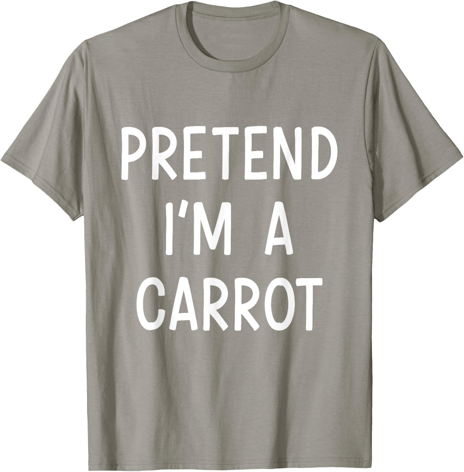 Pretend Im a carrot easy lazy costume for halloween party T-Shirt - T-Shirt | Sand