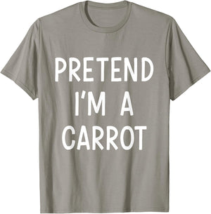 Pretend Im a carrot easy lazy costume for halloween party T-Shirt - T-Shirt | Sand