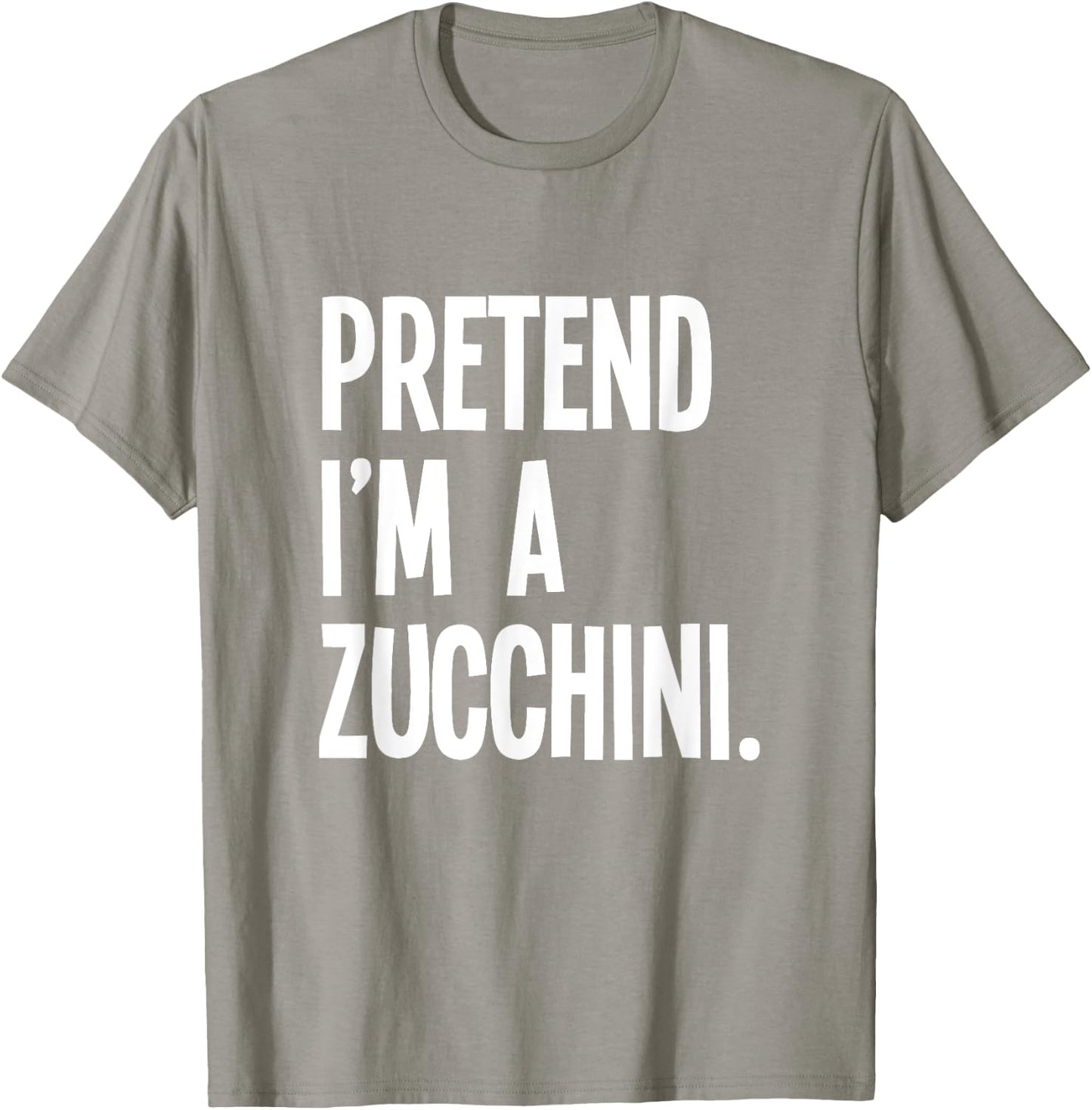Pretend I'm A Zucchini Funny Halloween Party Costume T-Shirt - T-Shirt | Sand