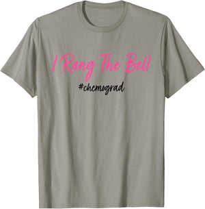 I Rang The Bell Chemograd Breast Cancer Awareness T-Shirt - T-Shirt | Sand