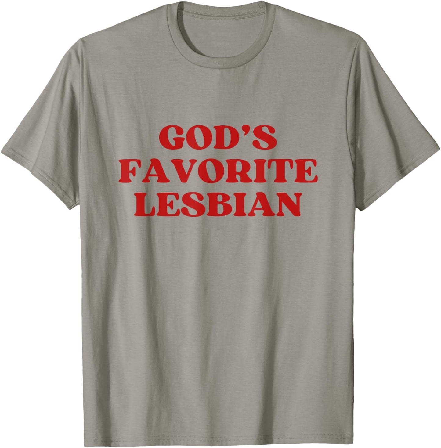 God's Favorite Lesbian Y2k Aesthetic Trendy LGBT Pride T-Shirt - T-Shirt | Sand