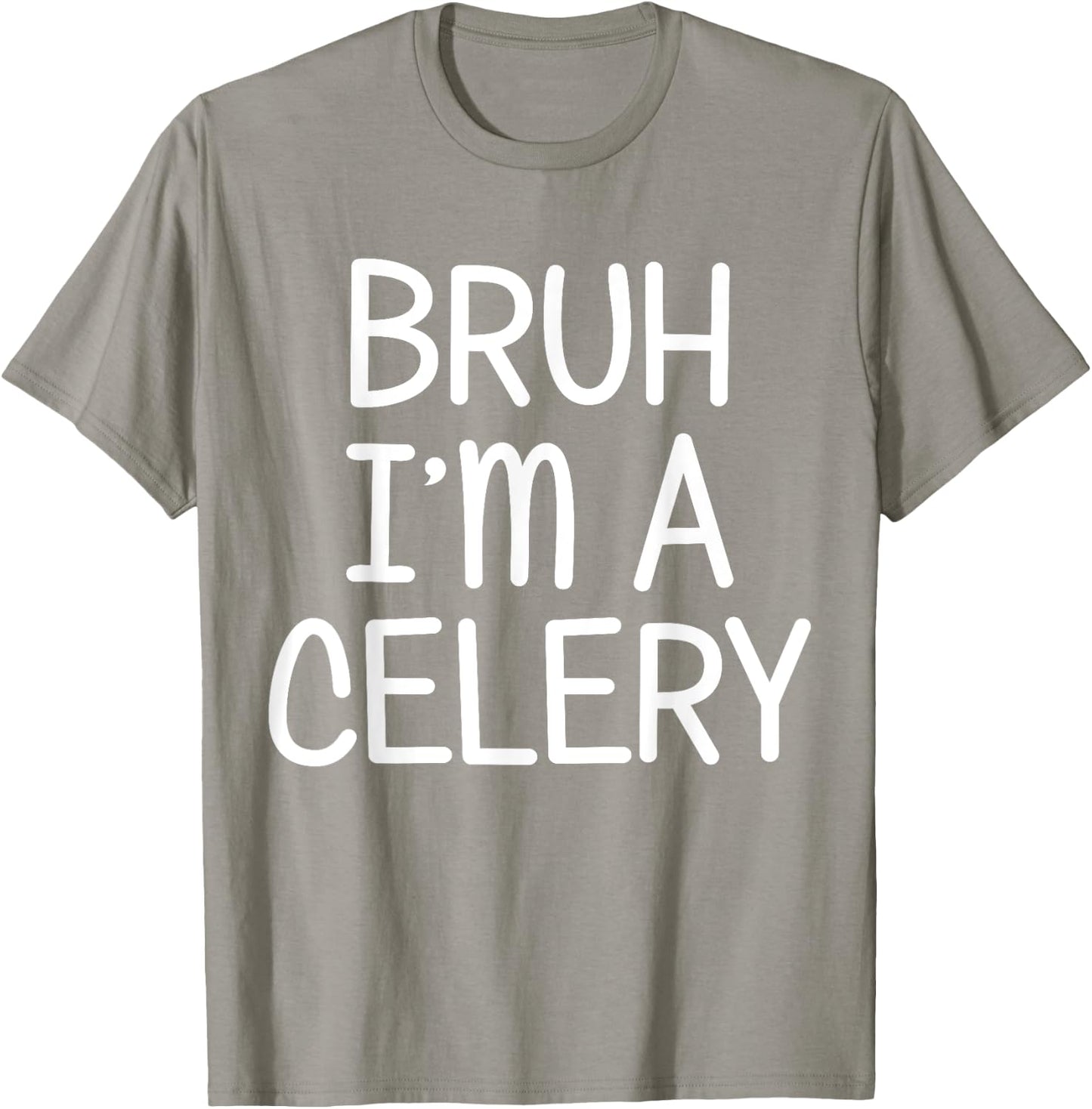 Pretend I'm A Celery Funny Lazy Halloween Costume Party T-Shirt - T-Shirt | Sand