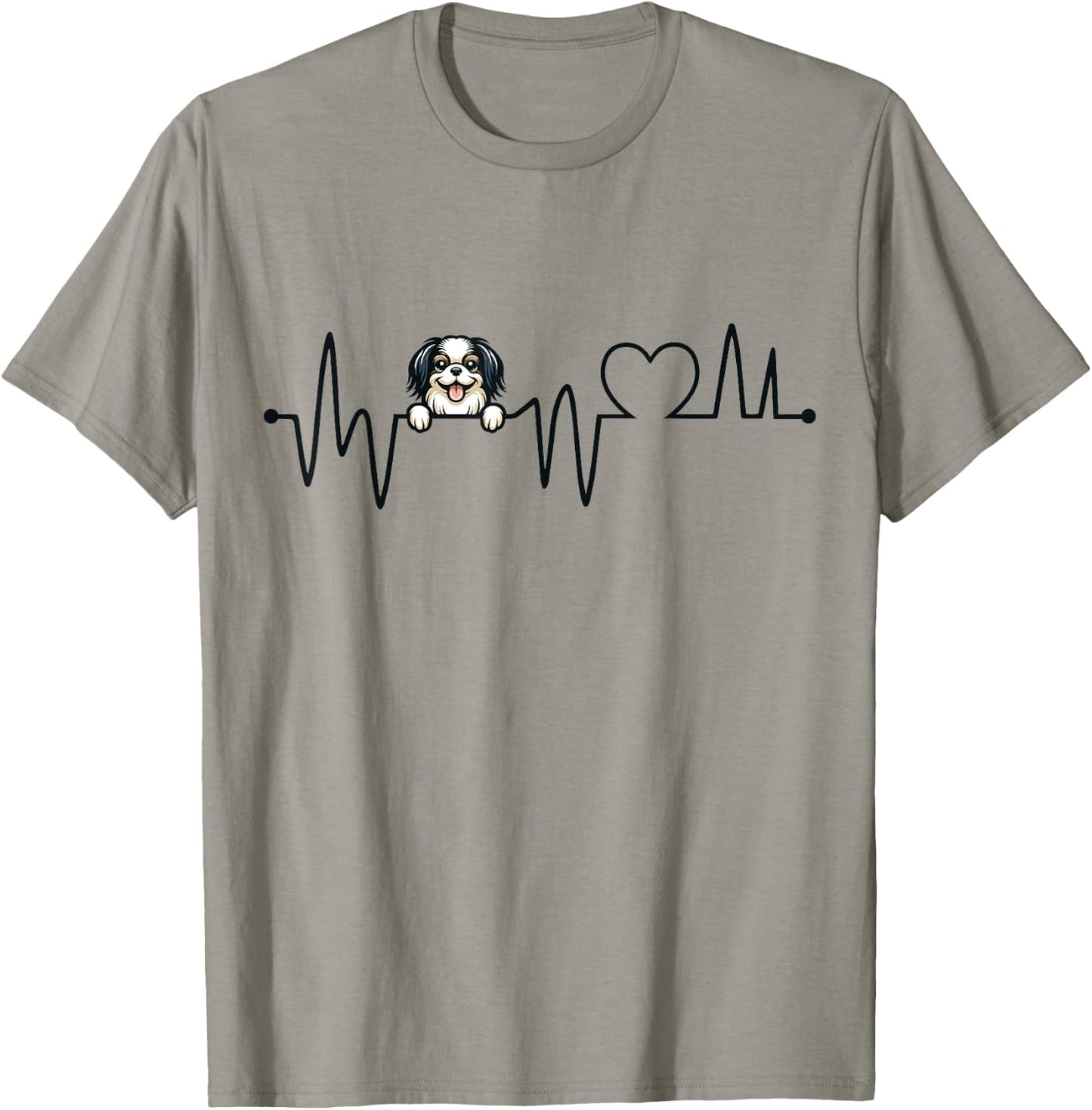 Cool Japanese Chin Art Women Kids Chin Lover T-Shirt - T-Shirt | Sand