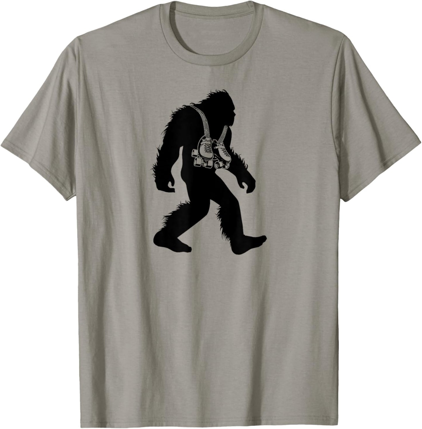 Bigfoot Rollerskate , Sasquatch Retro Skating Shirt Gift T-Shirt - T-Shirt | Sand